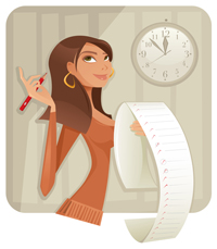 list making woman